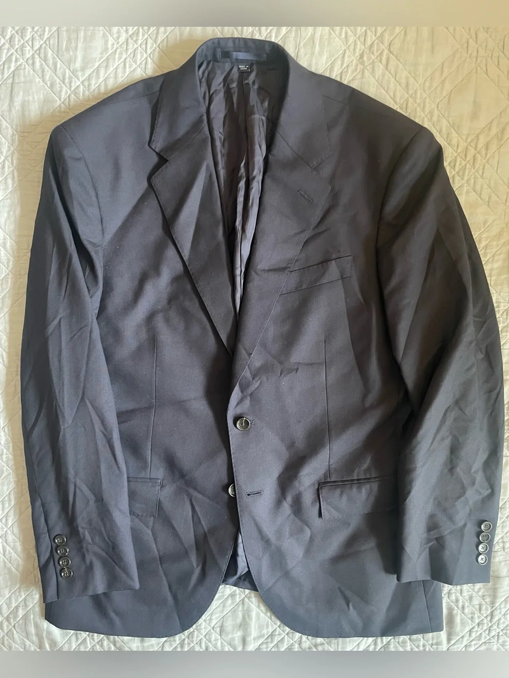 J. CREW Crosby Classic-fit suit jacket in Italian worsted wool 40 S $550 BM161